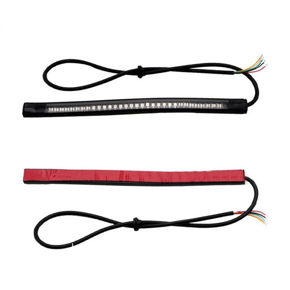 Flexible LED Strip Lights 48 SMD Dual Color Yellow Light Red Motorcycle Light Signal Rear Tail Brake Waterproof Bulb Lamp
Flexible LED Strip Lights 48 SMD Dual Color Yellow Light Red Motorcycle Light Signal Rear Tail Brake Waterproof Bulb Lamp