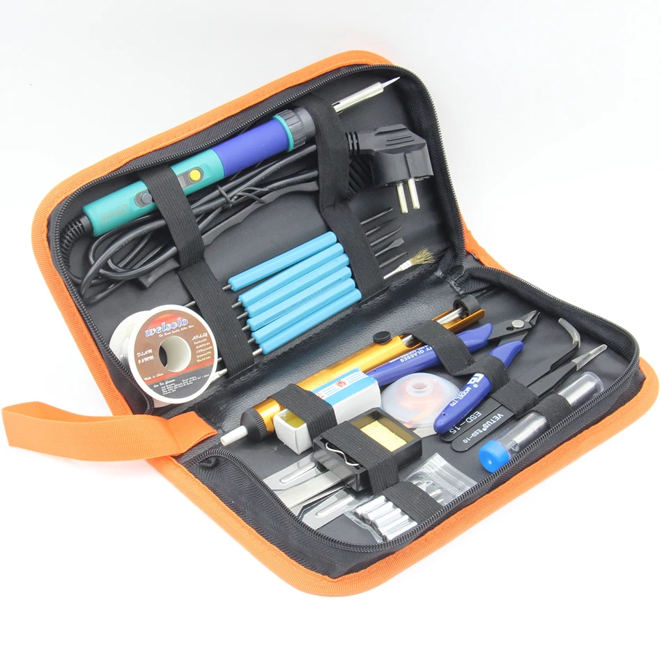 CXG 936d 60W Digital LCD Adjustable temperature Electric Soldering station Electric soldering iron Tweezers rosin Toolkit