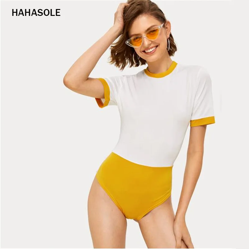 HAHASOLE 2019 New Sexy One-Piece Swimsuit Women's splice Swim suit Monokini Tricki Casual Fashion Swimwear SWD6704-4
HAHASOLE 2019 New Sexy One-Piece Swimsuit Women's splice Swim suit Monokini Tricki Casual Fashion Swimwear SWD6704-4