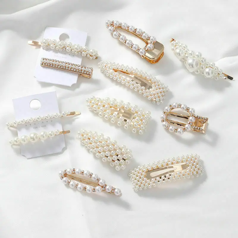 1 set Pearl Hairpin Pearl Hair Clips Sweet Golden Barrette Girls Hair Pins Bang Clip Women Clip Hair Accessories
1 set Pearl Hairpin Pearl Hair Clips Sweet Golden Barrette Girls Hair Pins Bang Clip Women Clip Hair Accessories