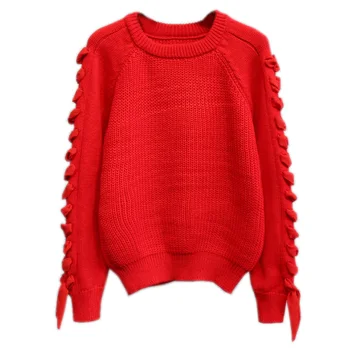 new winter lace up women sweater and pullovers fashion solid color knitted pullovers knitwear tops
new winter lace up women sweater and pullovers fashion solid color knitted pullovers knitwear tops