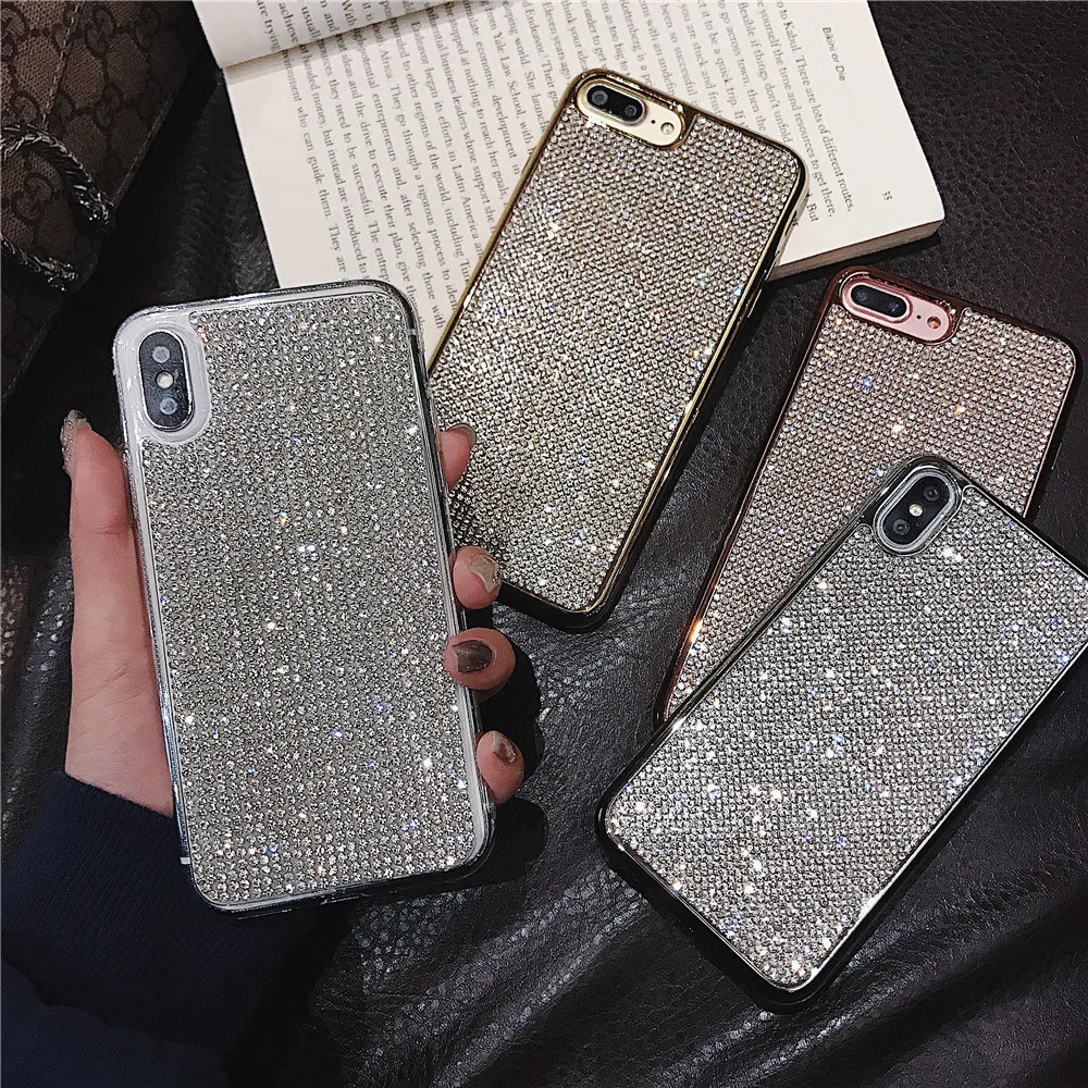 Luxury Glitter Thousand diamonds Soft TPU Phone Case for iPhone XS Max XR X 7 8 Plus Bling Rhinestone plating Back Cover Coque
Luxury Glitter Thousand diamonds Soft TPU Phone Case for iPhone XS Max XR X 7 8 Plus Bling Rhinestone plating Back Cover Coque