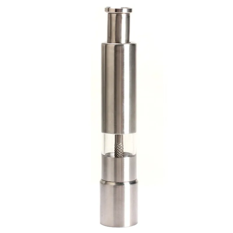 Stainless Steel Portable Manual Pepper Grinder Pepper Muller Mill Mull New Kitchen Tool For Milling Pepper/Corn/Mustard
Stainless Steel Portable Manual Pepper Grinder Pepper Muller Mill Mull New Kitchen Tool For Milling Pepper/Corn/Mustard