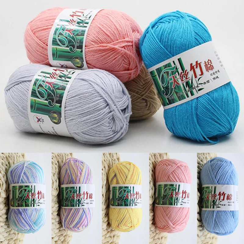 50g/Roll Knitting Bamboo Cotton Yarn Bamboo Fiber Cotton Warm Soft Natural Knitting Crochet Knitwear Wool Yarn
50g/Roll Knitting Bamboo Cotton Yarn Bamboo Fiber Cotton Warm Soft Natural Knitting Crochet Knitwear Wool Yarn