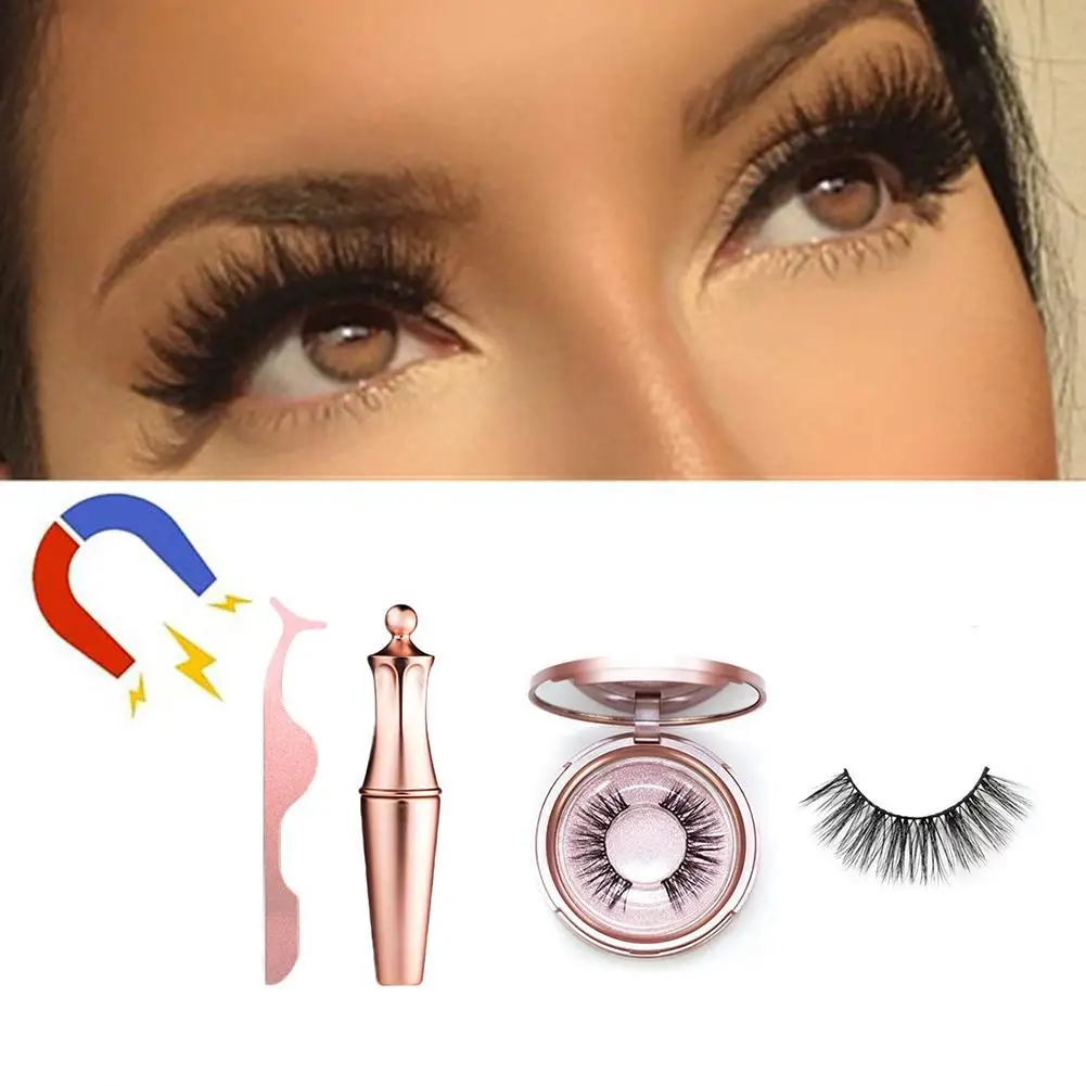Hot Magnetic eyelashes with Magnetic Eyeliner Eyelash applicator kits 3D natural false eyelashes magnet lashes makeup Tool
Hot Magnetic eyelashes with Magnetic Eyeliner Eyelash applicator kits 3D natural false eyelashes magnet lashes makeup Tool