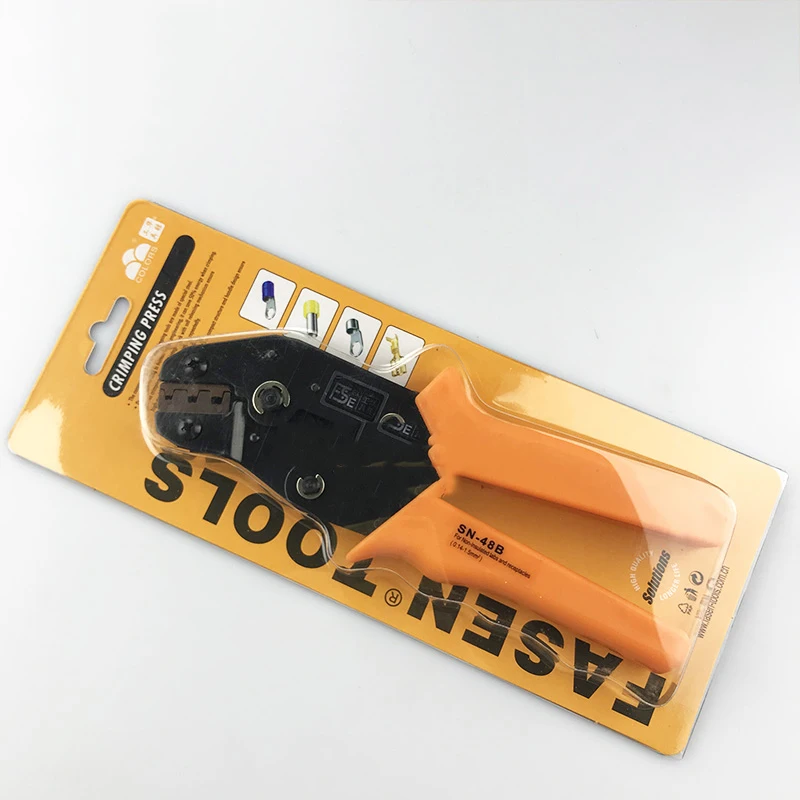 6.3/4.8/2.8 wire clamp ratchet-type terminal spring cold-pressed bare SN-48B | Инструменты