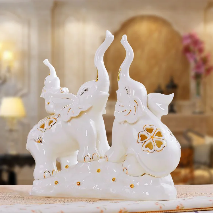 High quality gold elephant crafts ornaments home decor animal figurines art vase lucky Feng Shui mascot decorations wedding gift
High quality gold elephant crafts ornaments home decor animal figurines art vase lucky Feng Shui mascot decorations wedding gift
