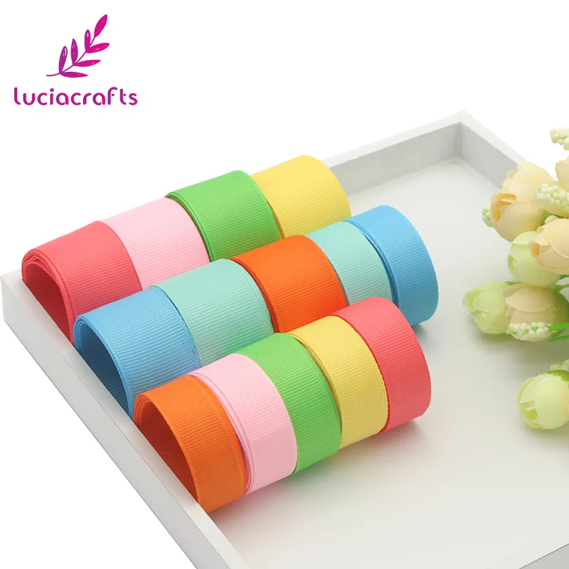 Lucia crafts 14 yards 15/25mm Mix Grosgrain/Satin/ Organza Ribbon Lace DIY Wedding Party Gift Wrapping Accessories Q0605
Lucia crafts 14 yards 15/25mm Mix Grosgrain/Satin/ Organza Ribbon Lace DIY Wedding Party Gift Wrapping Accessories Q0605