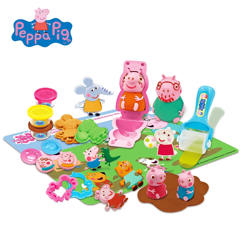 Peppa pig Learning Education slime 6 Color clay toy clay non-toxic plasticine mold tool toy color mud suit Toy for children
Peppa pig Learning Education slime 6 Color clay toy clay non-toxic plasticine mold tool toy color mud suit Toy for children