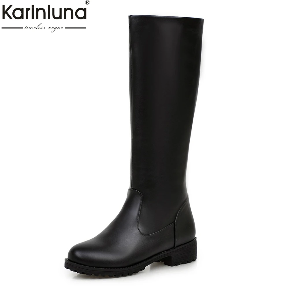 Karinluna 2018 New Paltform Large Size 34-43 Women knee-high Boots Autumn Winter Woman Low Heels Basic Women Shoes Boots
Karinluna 2018 New Paltform Large Size 34-43 Women knee-high Boots Autumn Winter Woman Low Heels Basic Women Shoes Boots