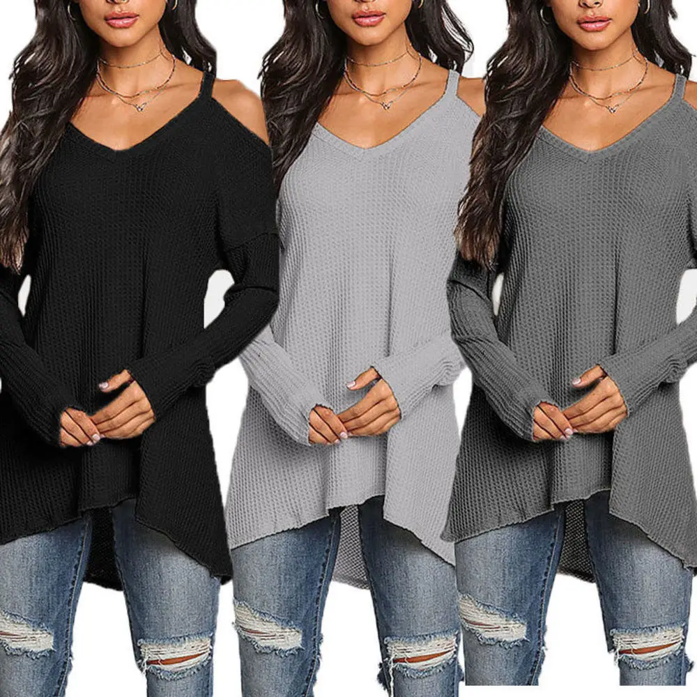 Solid Women Autumn Longsleeve Shirt Ladies Knitted Jumper Pullover New V-neck Casual Tops Shirt
Solid Women Autumn Longsleeve Shirt Ladies Knitted Jumper Pullover New V-neck Casual Tops Shirt