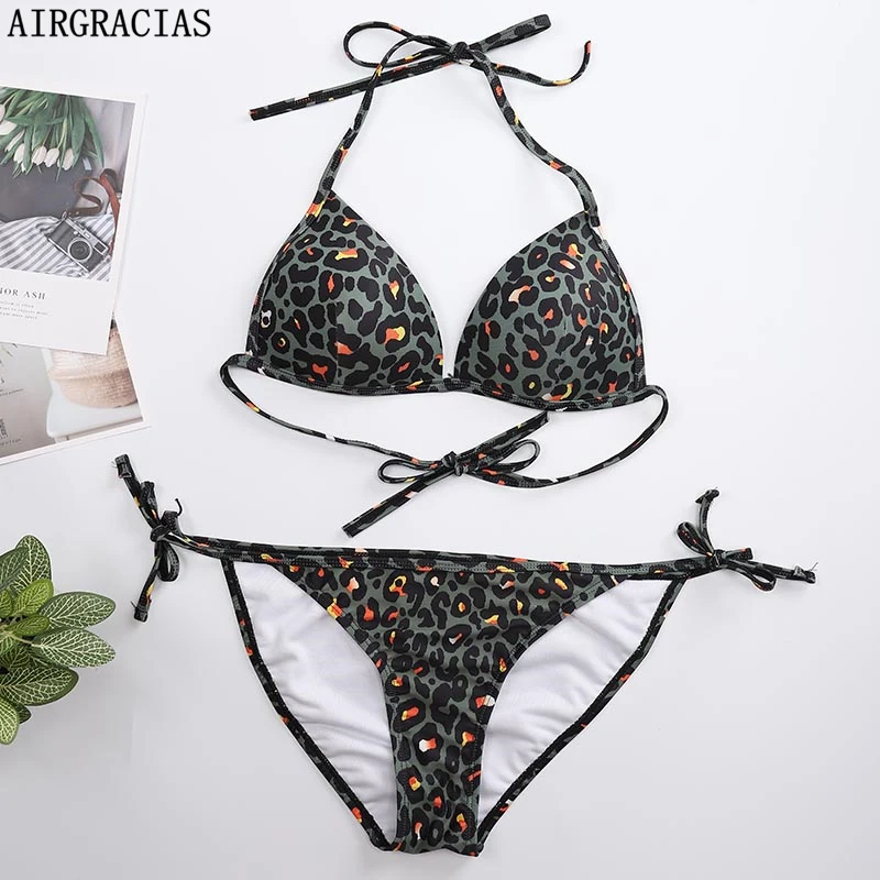 AIRGRAICAIS 2019 Sexy Bikini Women Swimsuit Push Up Swimwear Leopard Halter Bikini Set Beach Bathing Suit Swim Wear XL
AIRGRAICAIS 2019 Sexy Bikini Women Swimsuit Push Up Swimwear Leopard Halter Bikini Set Beach Bathing Suit Swim Wear XL
