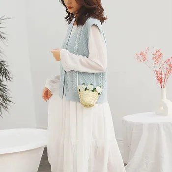 2019 Summer New Casual Straw Mini Hand Bag Women Fashion Flower Decorative Bag torebka damska Woven Children's Messenger Bag #C
2019 Summer New Casual Straw Mini Hand Bag Women Fashion Flower Decorative Bag torebka damska Woven Children's Messenger Bag #C