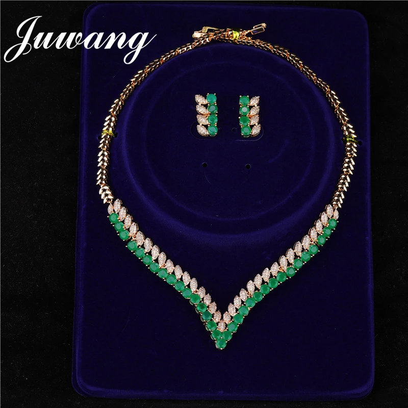 JUWANG Zircon Gold Bridal Jewelry Sets Parure Bijoux Femme Mariage Necklace Set Elegant Jewellery Women Valentine Gifts
JUWANG Zircon Gold Bridal Jewelry Sets Parure Bijoux Femme Mariage Necklace Set Elegant Jewellery Women Valentine Gifts
