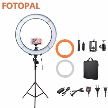 Fotopal 180pcs LED Ring Lighting Camera Photography Photo Studio Phone Video Makeup Annular Lamp Youtube Light With Tripod Stand
Fotopal 180pcs LED Ring Lighting Camera Photography Photo Studio Phone Video Makeup Annular Lamp Youtube Light With Tripod Stand