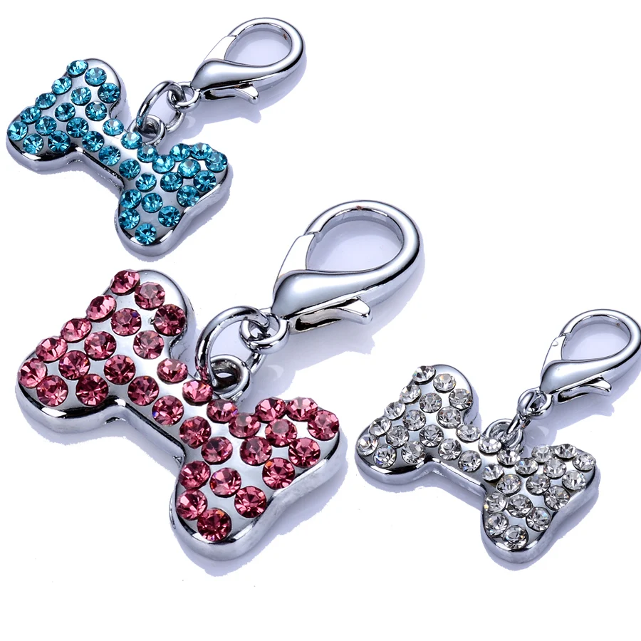 Fashion Stainless Steel Dog Tag Pink White Blue Rhinestones Pet Collar Charms Crystal Pendants Pet Accessories Supplies
Fashion Stainless Steel Dog Tag Pink White Blue Rhinestones Pet Collar Charms Crystal Pendants Pet Accessories Supplies