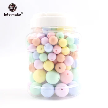 Let's make Baby Teether 200PCS Silicone Chew Beads Candy Color Set Necklace BPA Free Silicone Baby Shower Gift Silicone Teether
Let's make Baby Teether 200PCS Silicone Chew Beads Candy Color Set Necklace BPA Free Silicone Baby Shower Gift Silicone Teether
