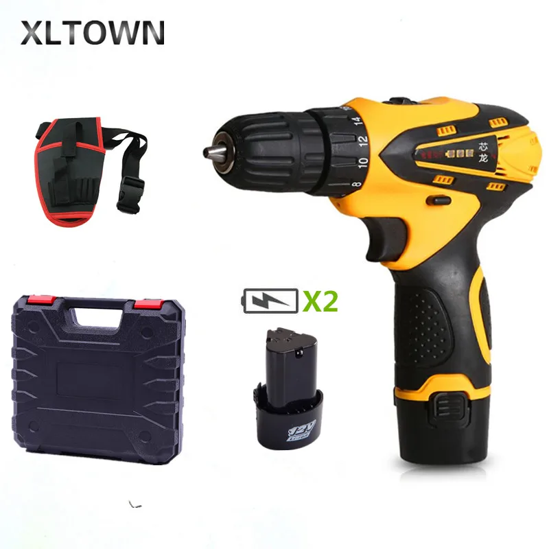 Xltown 12v two-speed rechargeable lithium battery electric screwdriver with 2 *battery and a plastic box Electric screwdriver
Xltown 12v two-speed rechargeable lithium battery electric screwdriver with 2 *battery and a plastic box Electric screwdriver