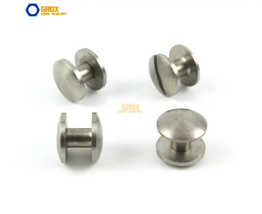 25 Set 10*5mm 304 Stainless Steel Rivet Chicago Screw for Leather Craft Cambered Head
25 Set 10*5mm 304 Stainless Steel Rivet Chicago Screw for Leather Craft Cambered Head