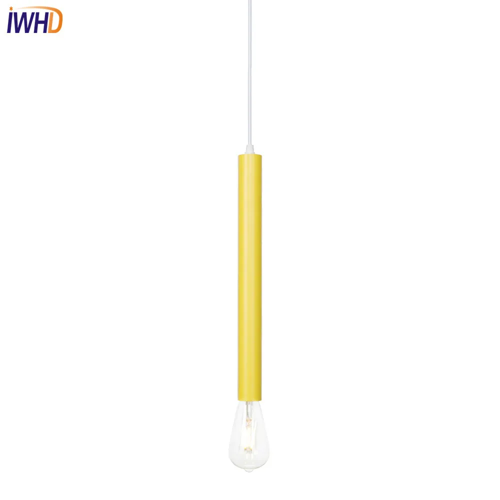 IWHD Loft Nordic Pendant Light LED Yellow Iron Hanging Lamp Vintage Pendant Lights Fixtures Home Lighting Suspension Luminaire
IWHD Loft Nordic Pendant Light LED Yellow Iron Hanging Lamp Vintage Pendant Lights Fixtures Home Lighting Suspension Luminaire