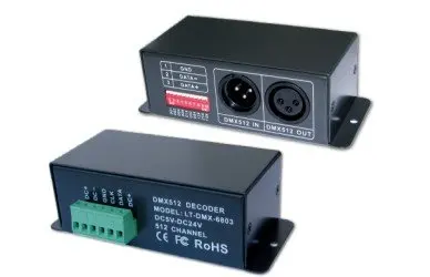 LT DMX 6803 DMX SPI Decoder works to convert universal DMX 512 singnal to SPI signal, DC5-24V
LT DMX 6803 DMX SPI Decoder works to convert universal DMX 512 singnal to SPI signal, DC5-24V