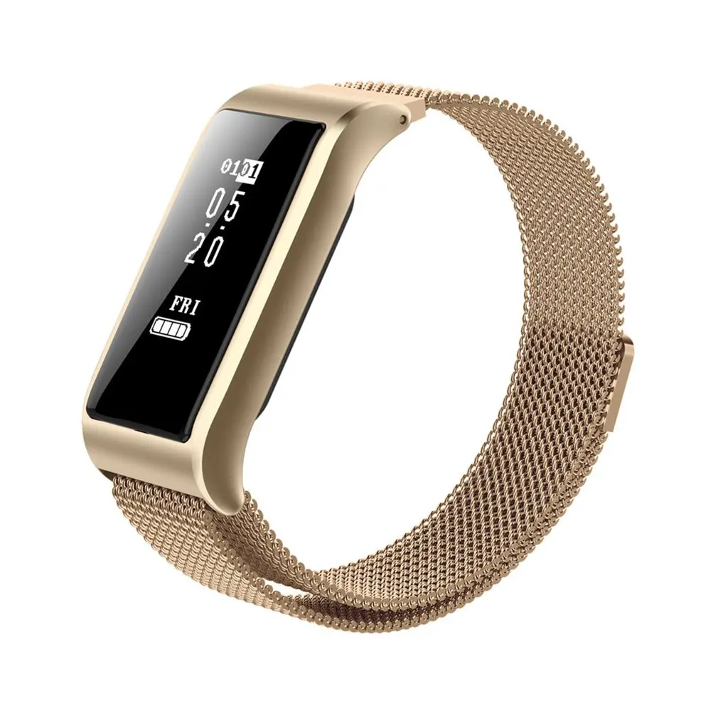 IP67 Waterproof Swimming Smart Watch B29 Metal Strap Sports Wristband Pedometer Heart Rate Monitor Health Sleep Smart Bracelet
IP67 Waterproof Swimming Smart Watch B29 Metal Strap Sports Wristband Pedometer Heart Rate Monitor Health Sleep Smart Bracelet