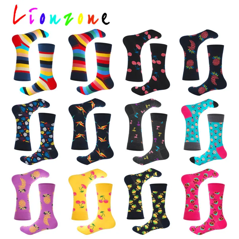 LIONZONE Winter Warm Women Socks Unisex Rainbow Cherry Crane Pineapple Lemon Harajuku Colorful Funny Cotton Crew Socks
LIONZONE Winter Warm Women Socks Unisex Rainbow Cherry Crane Pineapple Lemon Harajuku Colorful Funny Cotton Crew Socks