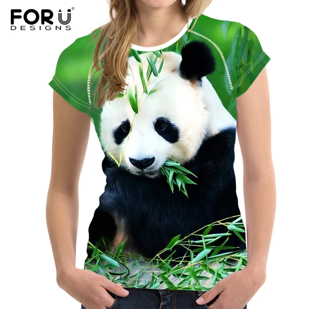 FORUDESIGNS 3D Panda T Shirt for Women Brand Clothing Female Short Sleeved Casual Tshirt Comfortable Elastic Hip Hop Tees Cloth
FORUDESIGNS 3D Panda T Shirt for Women Brand Clothing Female Short Sleeved Casual Tshirt Comfortable Elastic Hip Hop Tees Cloth