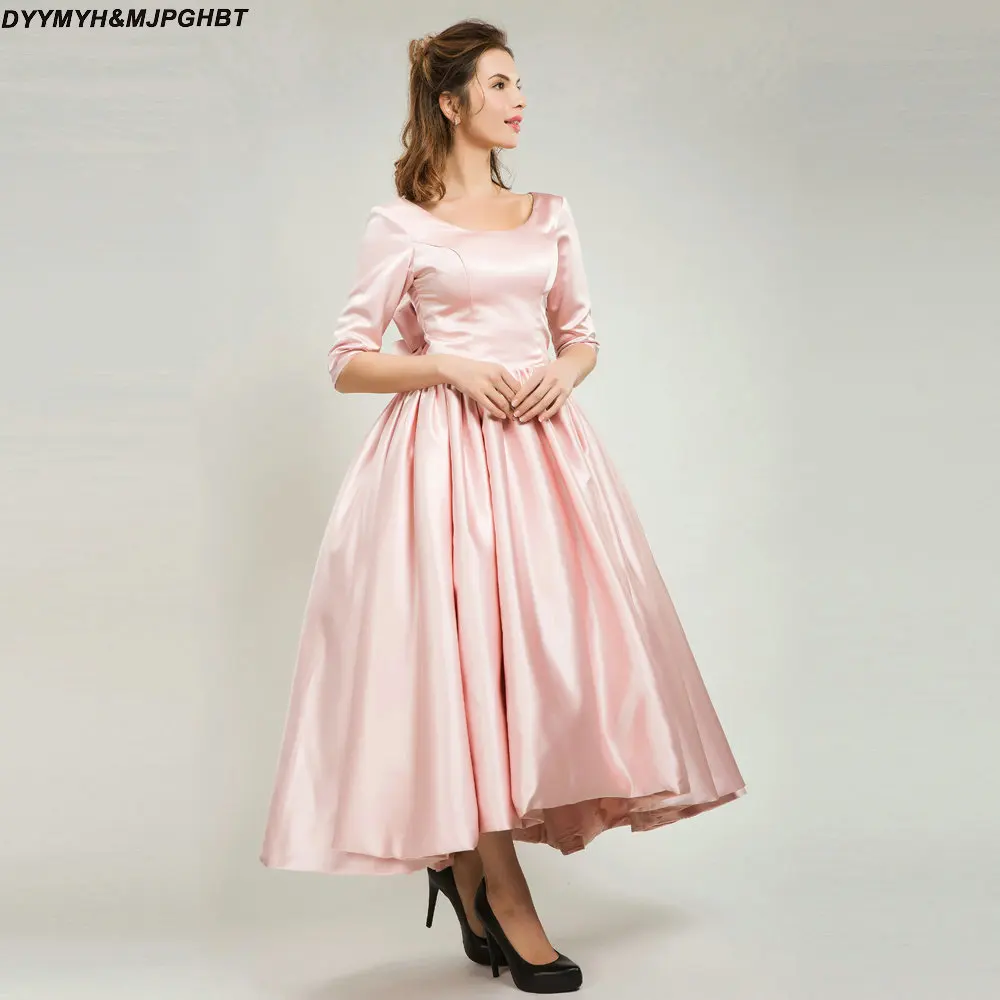 Arabian Design Modest Scoop Neckline Half Sleeve Bow Back Puffy Short Front Long Back Prom Dresses 2018
Arabian Design Modest Scoop Neckline Half Sleeve Bow Back Puffy Short Front Long Back Prom Dresses 2018