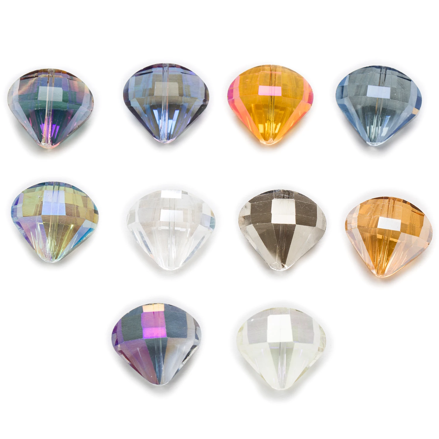5 Piece Parachute Shaped Cut Faceted Crystal Glass Spacer Beads Jewelry Findings 20x18mm
5 Piece Parachute Shaped Cut Faceted Crystal Glass Spacer Beads Jewelry Findings 20x18mm