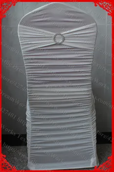 NO.10 Ivory Ruffled Lycra Chair Covers With Lycra Band And Tow Row Round Buckle (with pin) For Wedding Decoration & Party
NO.10 Ivory Ruffled Lycra Chair Covers With Lycra Band And Tow Row Round Buckle (with pin) For Wedding Decoration & Party