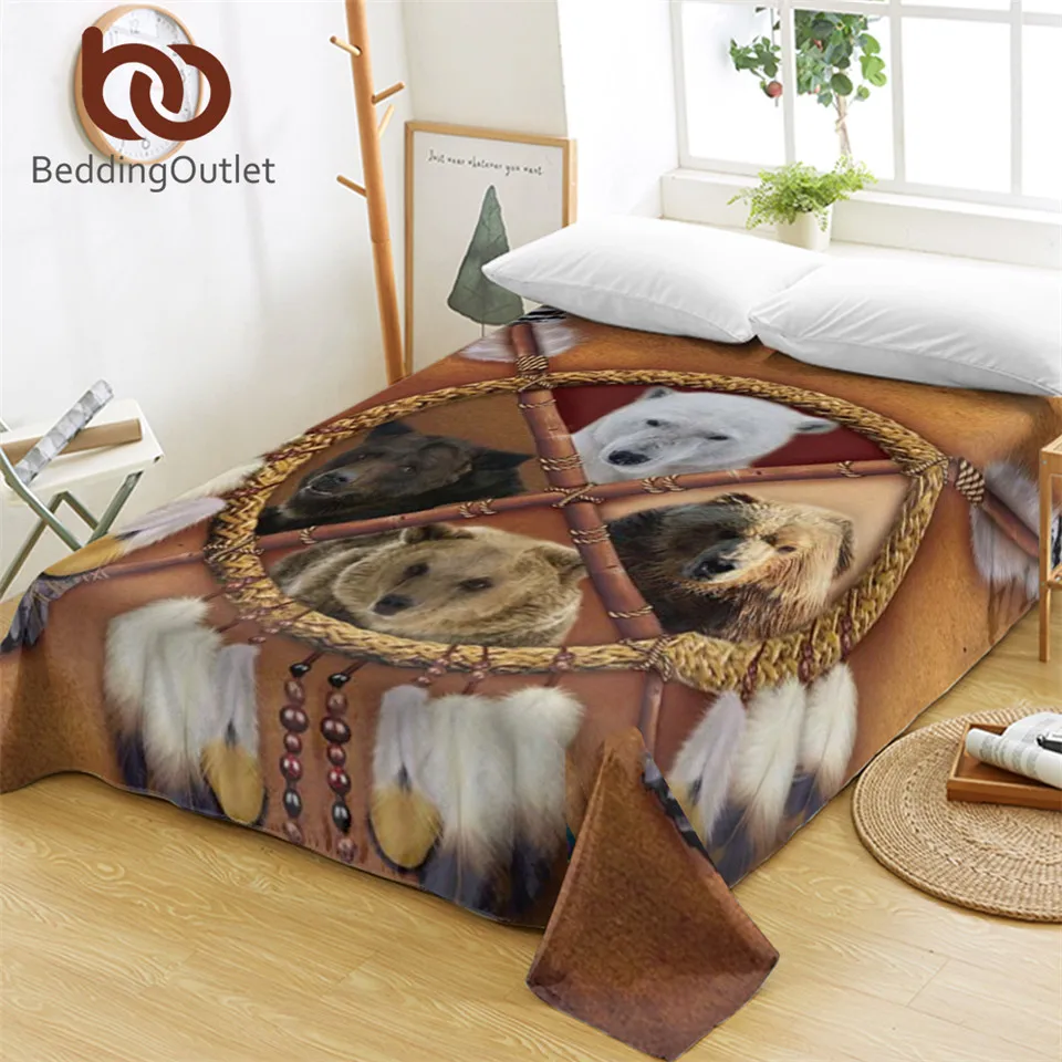 BeddingOutlet Bears Bed Sheets Dreamcatcher Flat Sheet Tribal Animals Bedding Lion Tiger Leopard Wolf Bedspreads 1pc
BeddingOutlet Bears Bed Sheets Dreamcatcher Flat Sheet Tribal Animals Bedding Lion Tiger Leopard Wolf Bedspreads 1pc