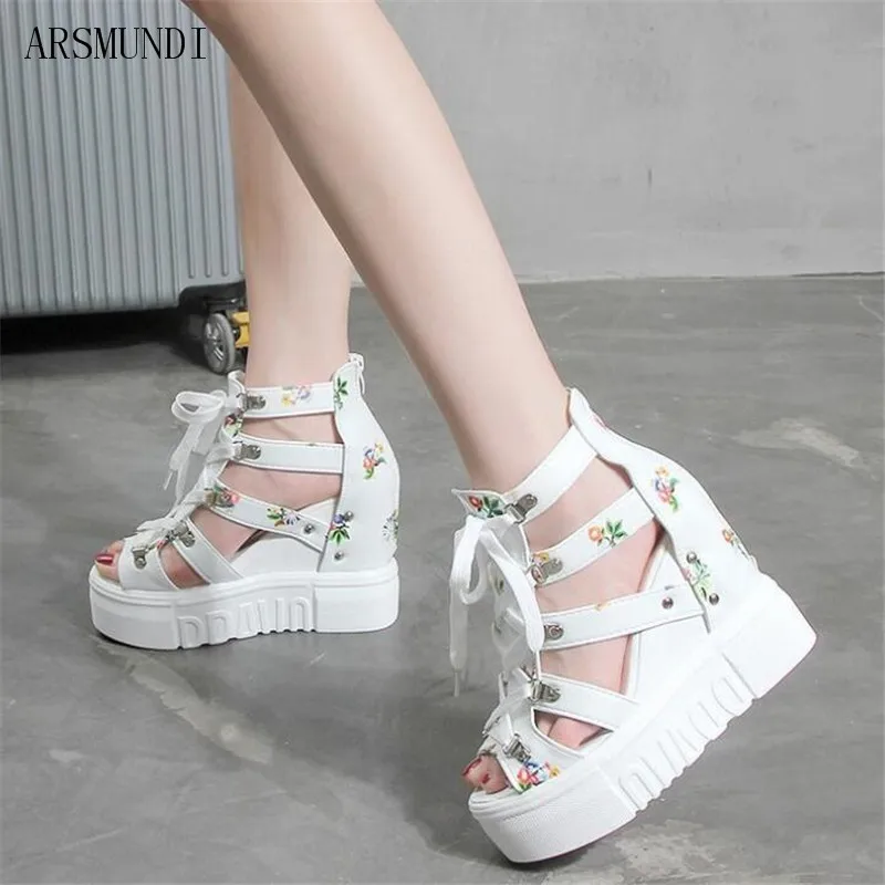 ARSMUNDI 2019 New Gladiator Thick bottom fish mouth high heel Women shoes Roman sandals floral woman sandalias M505
ARSMUNDI 2019 New Gladiator Thick bottom fish mouth high heel Women shoes Roman sandals floral woman sandalias M505