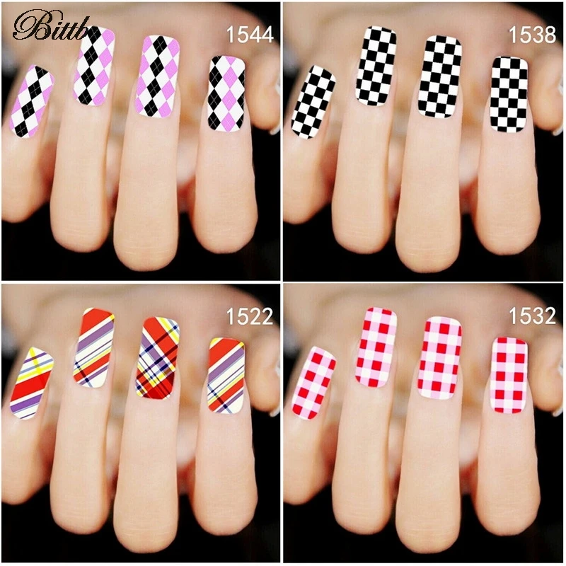 Bittb 5 Sheet Fingernail Nail Art Sticker Grid Checked Pattern Nail Art Decoration Foil Manicure Damier Nail Stickers Decals
Bittb 5 Sheet Fingernail Nail Art Sticker Grid Checked Pattern Nail Art Decoration Foil Manicure Damier Nail Stickers Decals