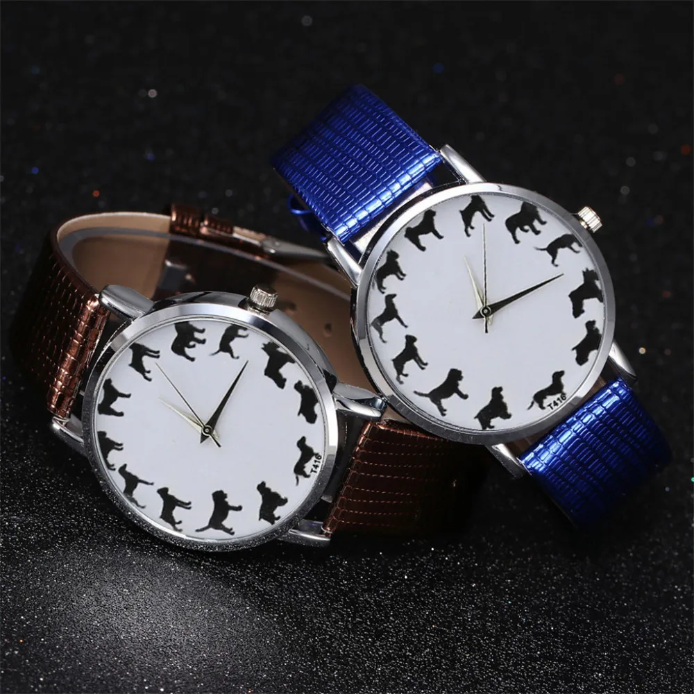 2019 Hot Fashion Watches Creative design Dog pattern illustration personality dial quartz women Watches relogio feminino AA21
2019 Hot Fashion Watches Creative design Dog pattern illustration personality dial quartz women Watches relogio feminino AA21