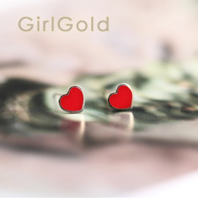 9K Solid Gold red heart Dainty Stud Earrings Jewelry Minimal Style bridal shower bridesmaid Victorian Vintage retro
9K Solid Gold red heart Dainty Stud Earrings Jewelry Minimal Style bridal shower bridesmaid Victorian Vintage retro
