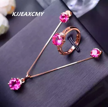 KJJEAXCMY fine jewelry natural crystal jewelry multicolored new 925 silver inlay natural pink topaz shinv suit
KJJEAXCMY fine jewelry natural crystal jewelry multicolored new 925 silver inlay natural pink topaz shinv suit