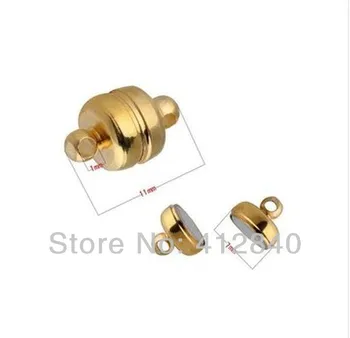 Free Shipping!7mm gold Plated Magnetic Clasp Jewelry accessories
Free Shipping!7mm gold Plated Magnetic Clasp Jewelry accessories