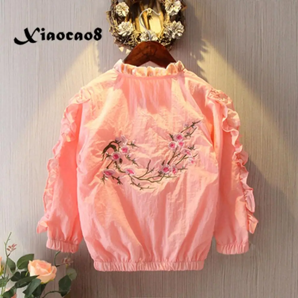 3-15 Years Kids autumn jacket girls embroidery flower coats children's thin windbreaker outerwear clothes for baby girl pink
3-15 Years Kids autumn jacket girls embroidery flower coats children's thin windbreaker outerwear clothes for baby girl pink