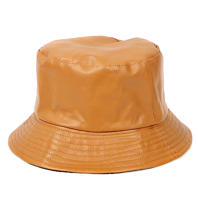 Fashion Leather Winter Autumn 2019 Bucket Hats Men Solid Black Flat Fishing hat chapeu bucket Women Caps Hip Hop harajuku panama
Fashion Leather Winter Autumn 2019 Bucket Hats Men Solid Black Flat Fishing hat chapeu bucket Women Caps Hip Hop harajuku panama