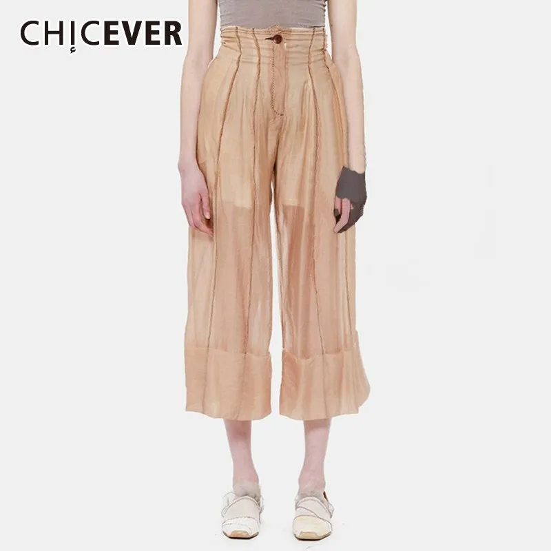 CHICEVER Summer Vintage Solid High Waist Button Fly Women's Pant Regular Loose Plus Size Calf Length Wide Leg Pants For Women
CHICEVER Summer Vintage Solid High Waist Button Fly Women's Pant Regular Loose Plus Size Calf Length Wide Leg Pants For Women