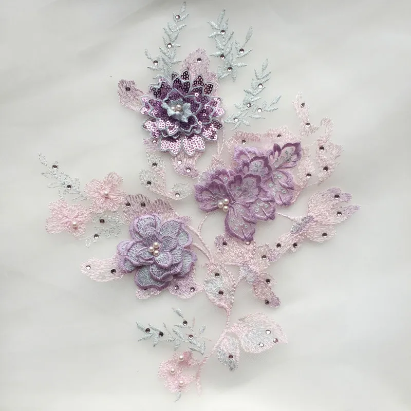1Piece Multicolor Sequins Lace Applique Embroidered Beaded Lace Trim For Wedding Evening Dress Lace Motifs DIY Flower Patches
1Piece Multicolor Sequins Lace Applique Embroidered Beaded Lace Trim For Wedding Evening Dress Lace Motifs DIY Flower Patches