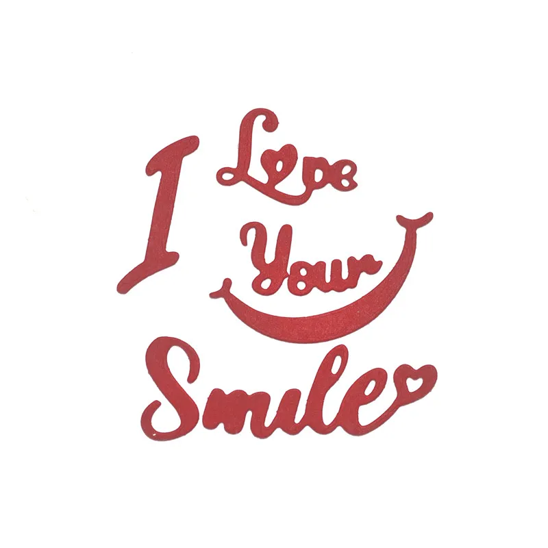 Naifumodo I Love You Smile Metal Cutting Dies Letter Stencil for DIY Dies Scrapbooking Album Paper Card Decorative Craft New
Naifumodo I Love You Smile Metal Cutting Dies Letter Stencil for DIY Dies Scrapbooking Album Paper Card Decorative Craft New