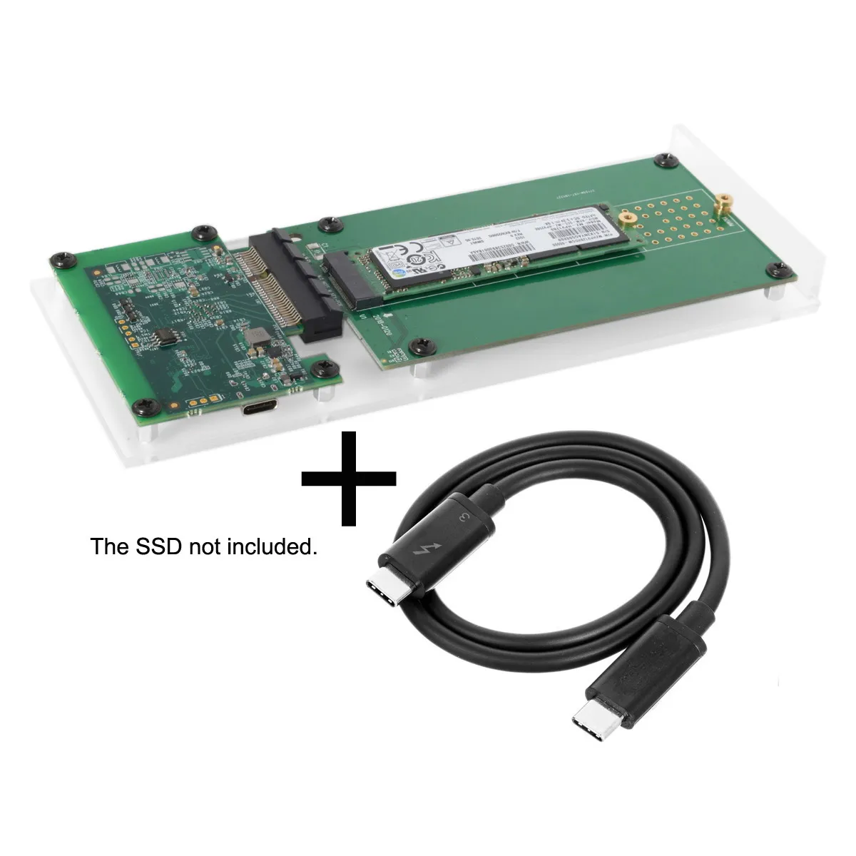 PCI Express PCI-E to Thunderbolt 3 to NGFF M-key NVME AHCI SSD Convert Case Cartridge NVme Adapter Thunderbolt3 male cable 50cm
PCI Express PCI-E to Thunderbolt 3 to NGFF M-key NVME AHCI SSD Convert Case Cartridge NVme Adapter Thunderbolt3 male cable 50cm