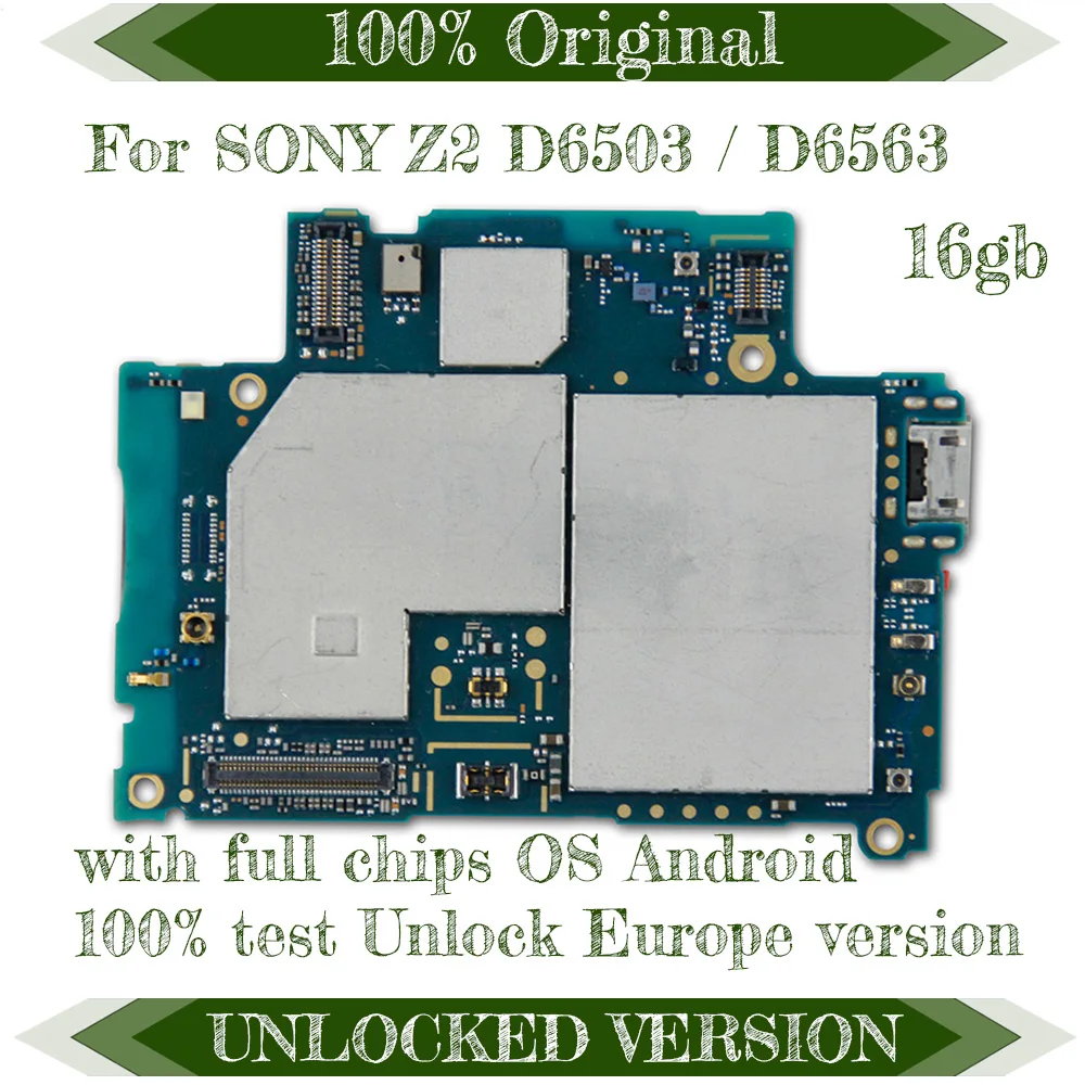 

Complete Logic Boards for Sony Xperia Z2 L50W D6503 Motherboard,100% Original unlocked for Sony Z2 D6563 Mainboard,Free Shipping
