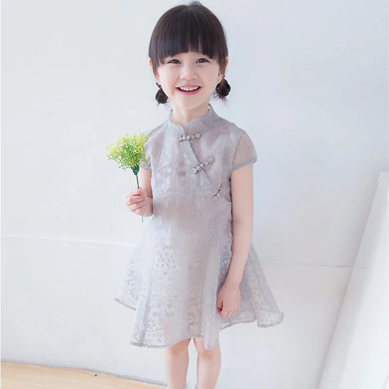 DFXD Baby Girls Summer Dress 2018 Chinese Style Short Sleeve Gray/Pink Cheongsam Toddler Dress New Arrival Kids Costumes 2-8Year
DFXD Baby Girls Summer Dress 2018 Chinese Style Short Sleeve Gray/Pink Cheongsam Toddler Dress New Arrival Kids Costumes 2-8Year