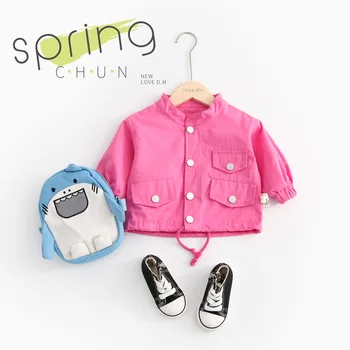 Hot Sale 2019 Spring Autumn Baby Outerwear Infants Girls Cute Pink Pocket Jacket Coats New Year Gifts Children Girl Clothes 
Hot Sale 2019 Spring Autumn Baby Outerwear Infants Girls Cute Pink Pocket Jacket Coats New Year Gifts Children Girl Clothes