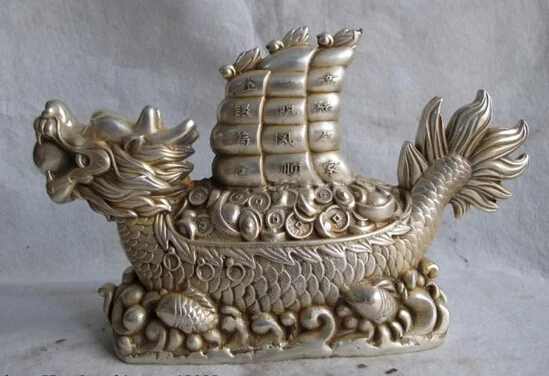 Collectible bronze lion statue S0277 Royal Palace White Copper Silver Feng Shui Lucky Money wealth jalor sail boat B0403
Collectible bronze lion statue S0277 Royal Palace White Copper Silver Feng Shui Lucky Money wealth jalor sail boat B0403