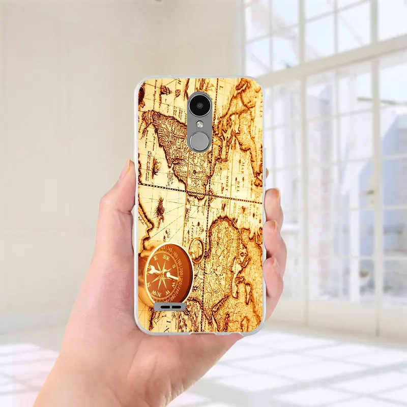 Silicone Soft TPU Mobile Phone Accessories for LG V10 V20 V30 G2 G3 Mini G4 G5 G6 K4 K7 K8 K10 2017 Nexus 5X Shell Antique Map