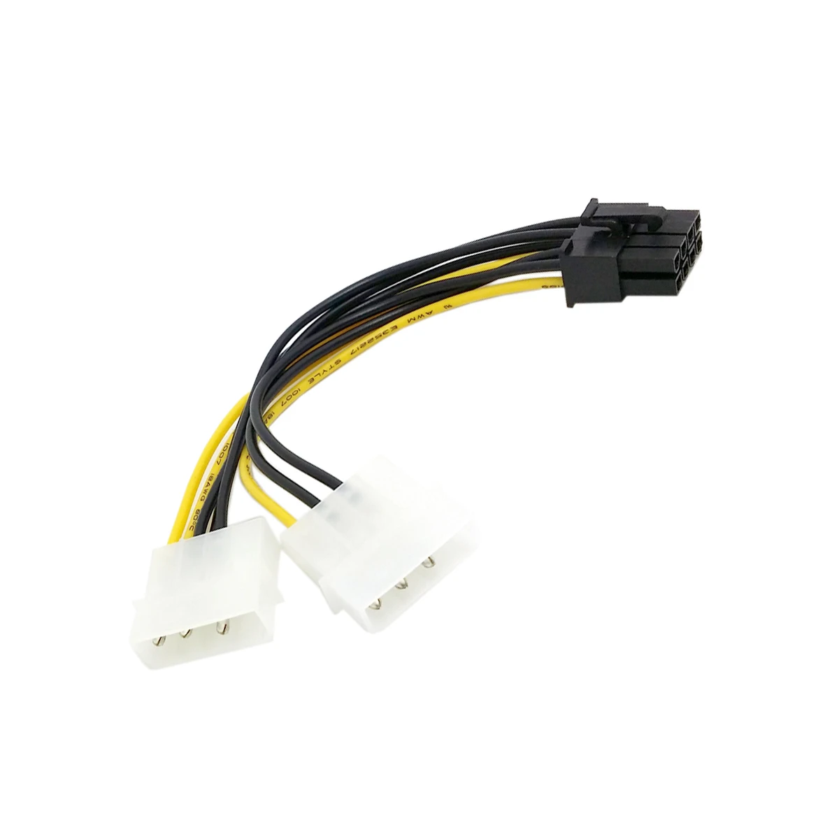 CYDZ 10pcs/lot Dual Molex 4pin IDE to 8 Pin PCI-E Power Lead Cable for MSI VGA Video Graphic Card
CYDZ 10pcs/lot Dual Molex 4pin IDE to 8 Pin PCI-E Power Lead Cable for MSI VGA Video Graphic Card